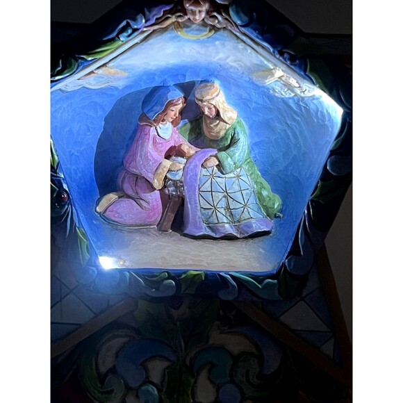 Jim Shore Lighted‎ Nativity 2009 Winter's Miracle Silent Star Winter #4015888 - Picture 14 of 15